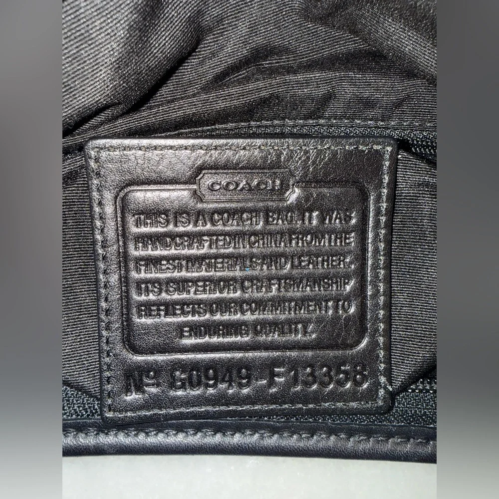 Coach Black Leather Bag - Picture 4 of 4